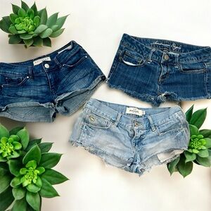 Denim Blue Women's Shorts Trio